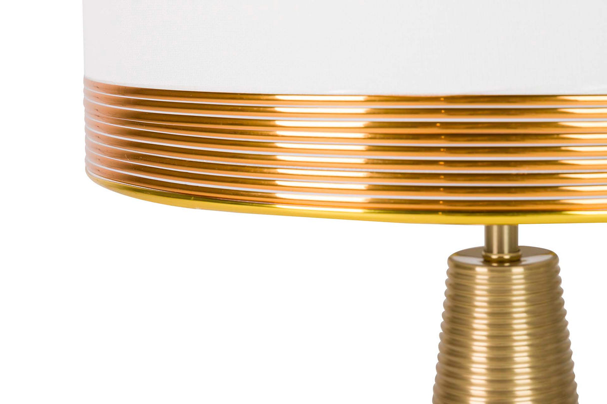 Lampada desktop in cristallo metallico 38x38x68 cm