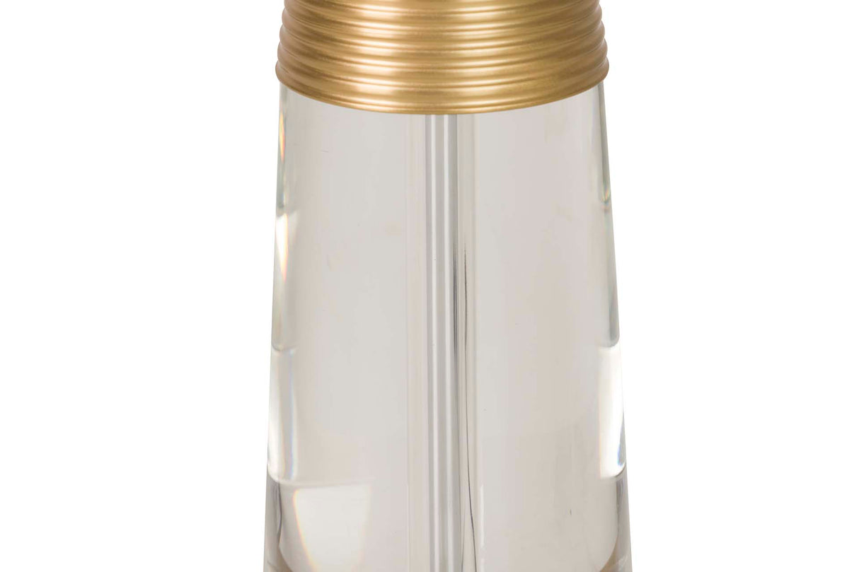 Lampada desktop in cristallo metallico 38x38x68 cm