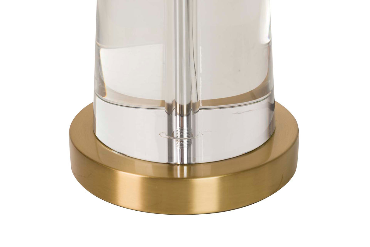 Lampada desktop in cristallo metallico 38x38x68 cm