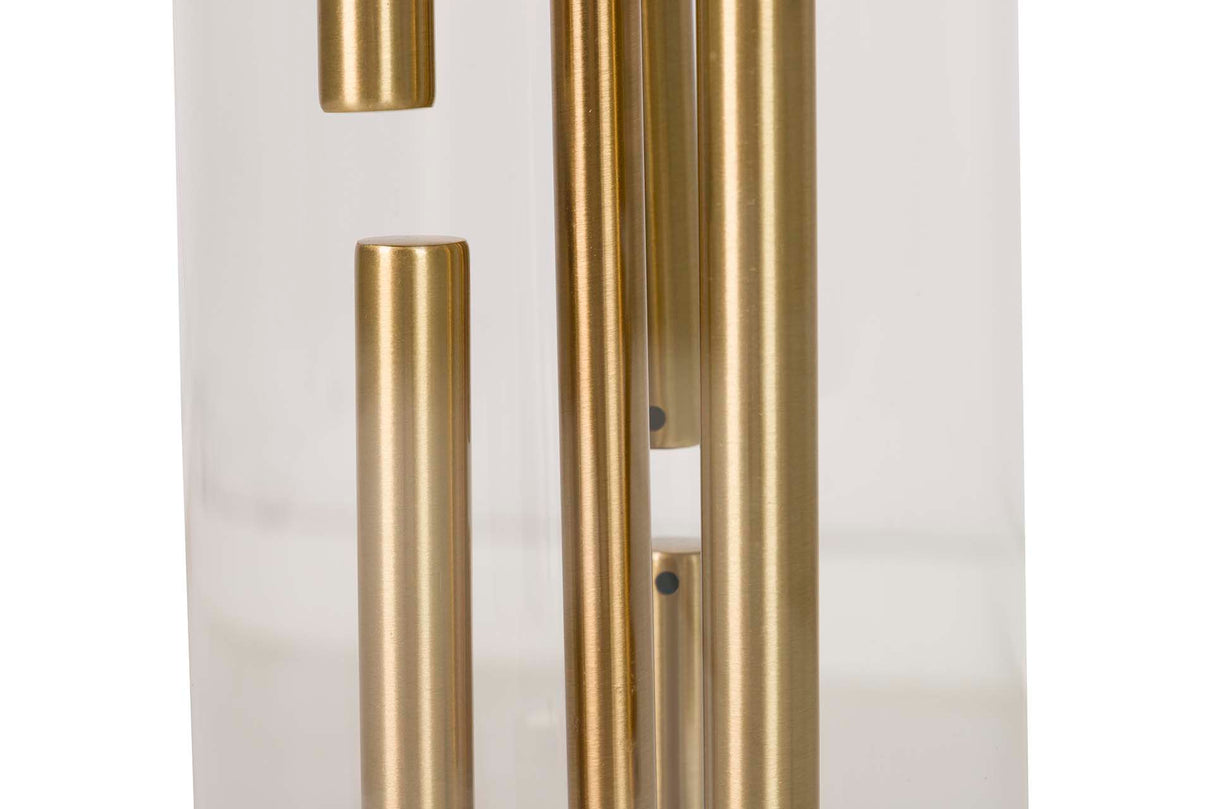 Goldkristallmetall -Set 38x38x65 cm