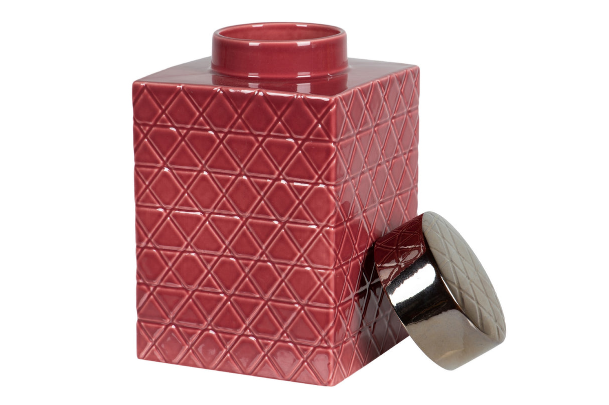 19x19x31 cm Tibor in ceramica dorata