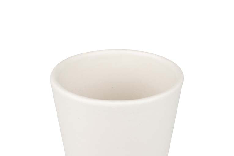 Vase en céramique blanc 15x12x40 cm