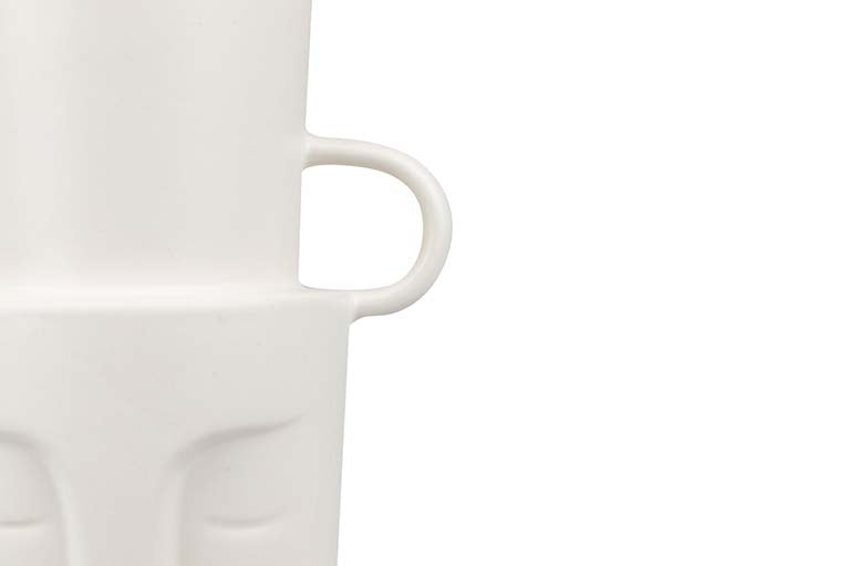 Céramique blanche Florero 20x14x30 cm