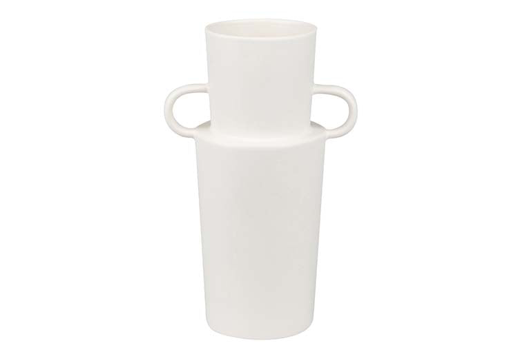 Céramique blanche Florero 20x14x30 cm