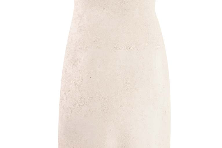 Vase en céramique blanc 15x15x31 cm