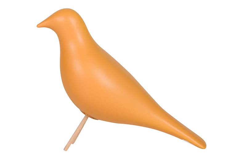 Uccello ceramico giallo 24x10x20 cm