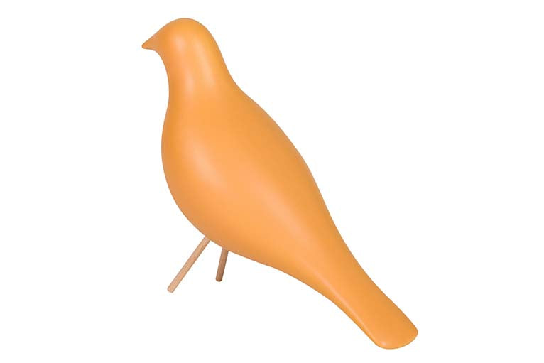 Uccello ceramico giallo 24x10x20 cm