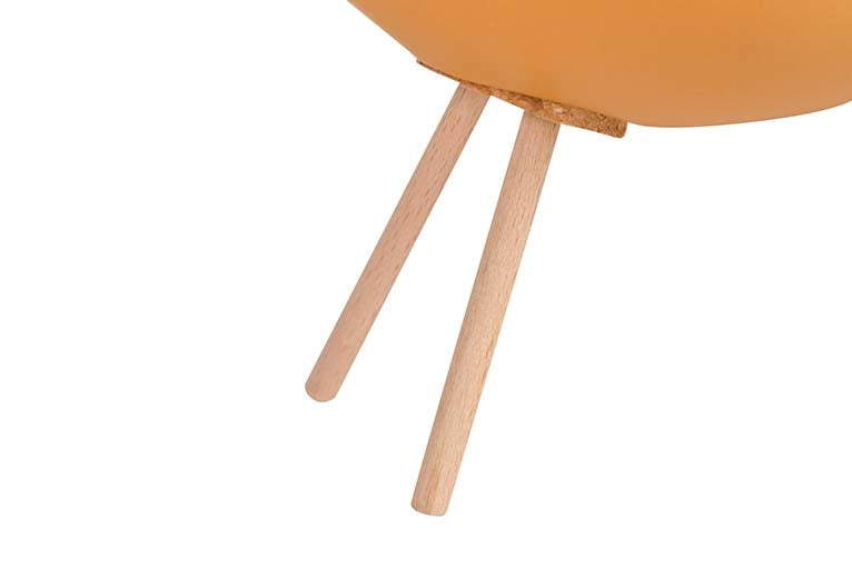 Uccello ceramico giallo 24x10x20 cm