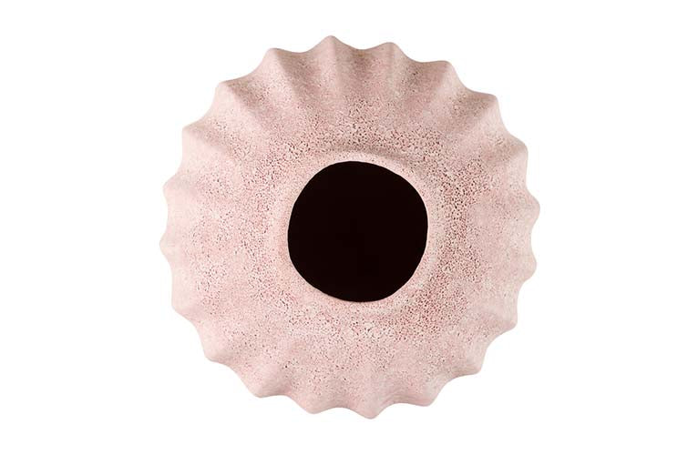 Flora de cerâmica rosa 17x17x30 cm