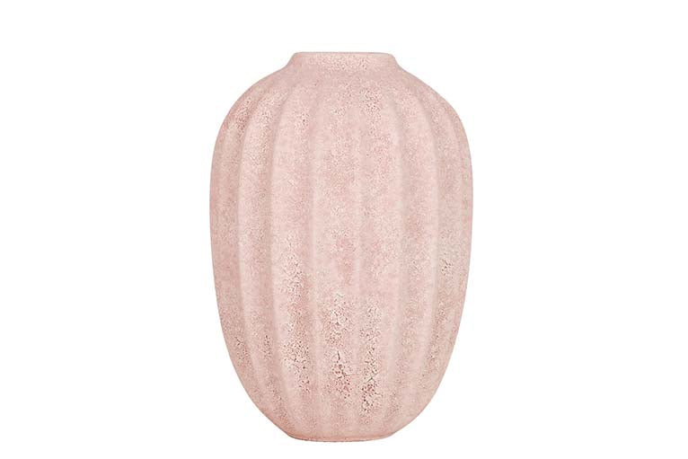 Flora de cerâmica rosa 17x17x24 cm