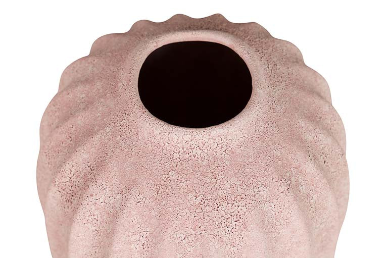 Flora de cerâmica rosa 17x17x24 cm