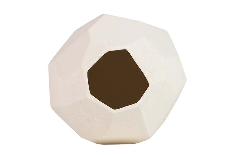 Vase ceramico Biege 27x27x48 cm