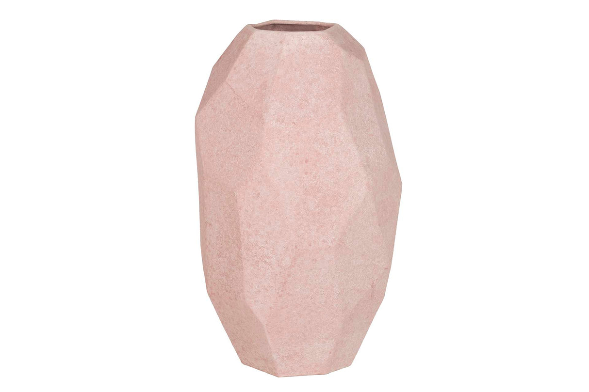 Rosa Keramikvase 27x27x48 cm