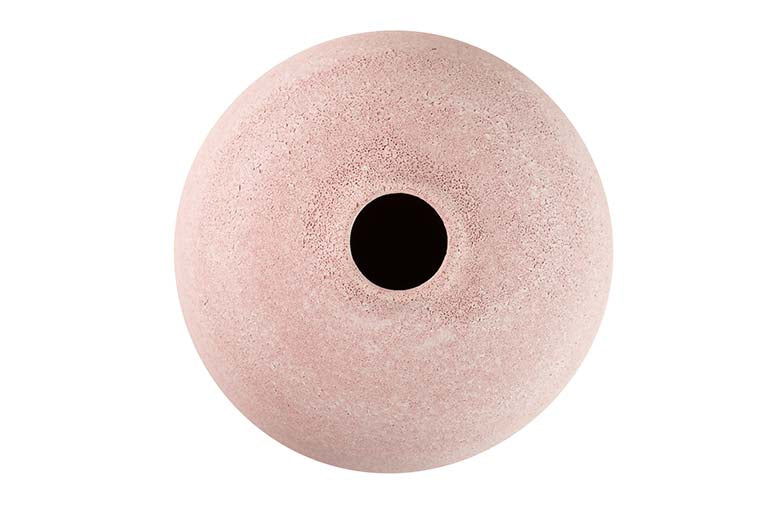 Vase en céramique rose 21x21x40 cm