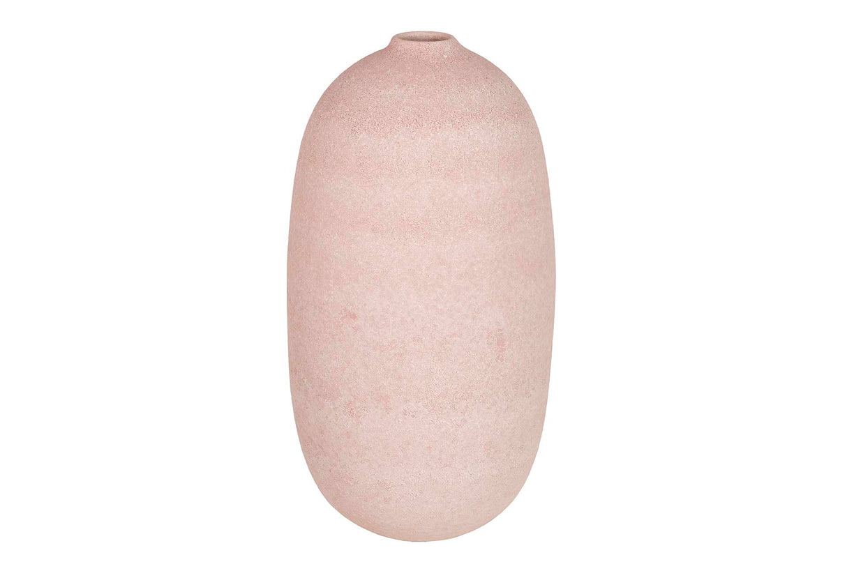 Vase en céramique rose 21x21x40 cm