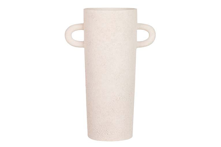 Beige Keramikvase 21x12x31 cm