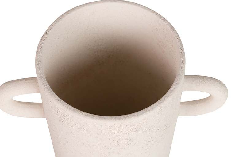 Beige Keramikvase 21x12x31 cm