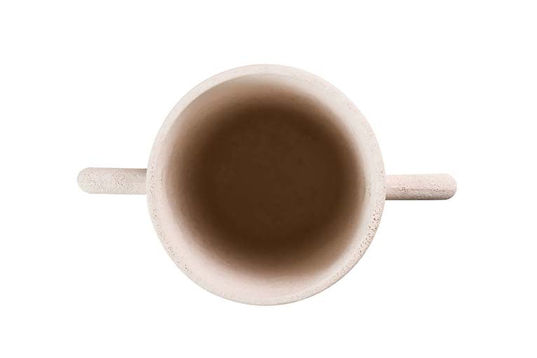 Beige Keramikvase 21x12x31 cm