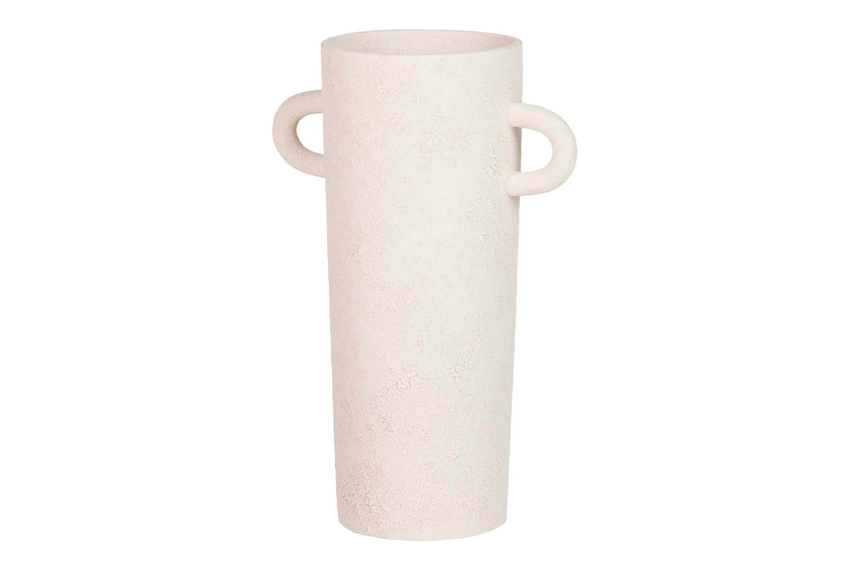 Beige Keramikvase 21x12x31 cm