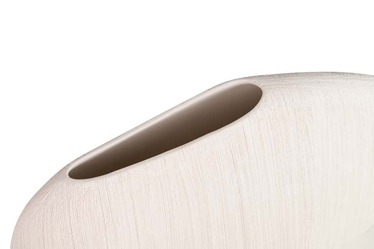 FLORERO CERAMICA BEIGE 42x12x31 CM