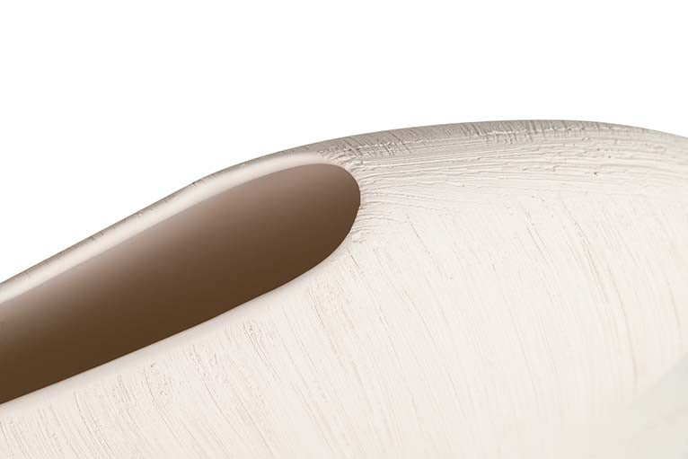 Floe de cerâmica bege 33x21x9 cm