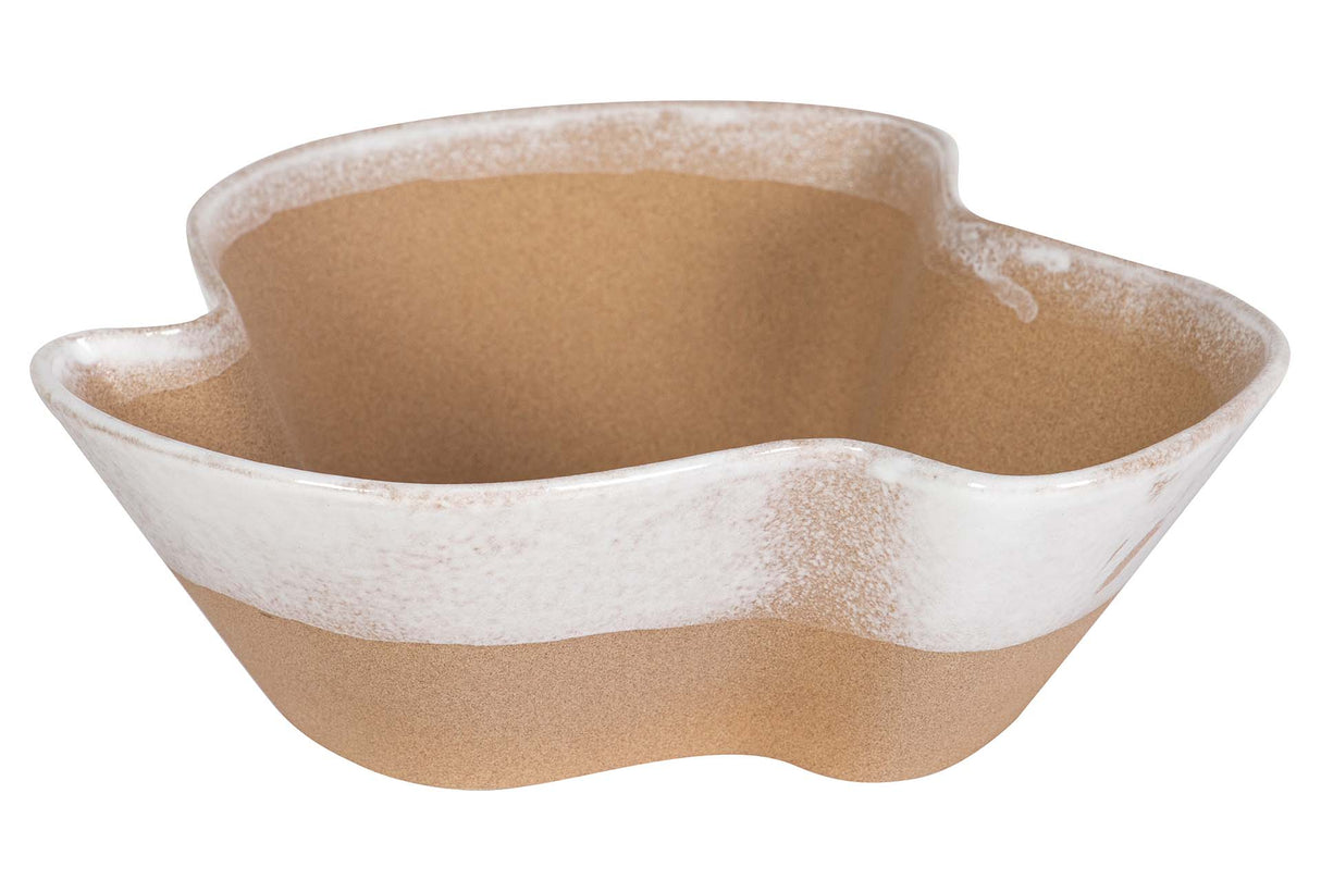 Centre en céramique beige 25x25x9 cm