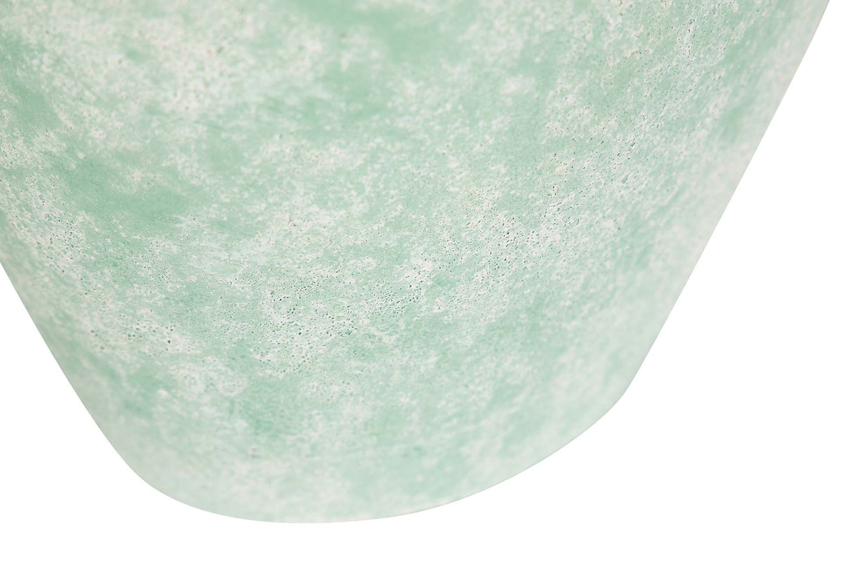 Grüner Keramik Florero 16x16x35 cm