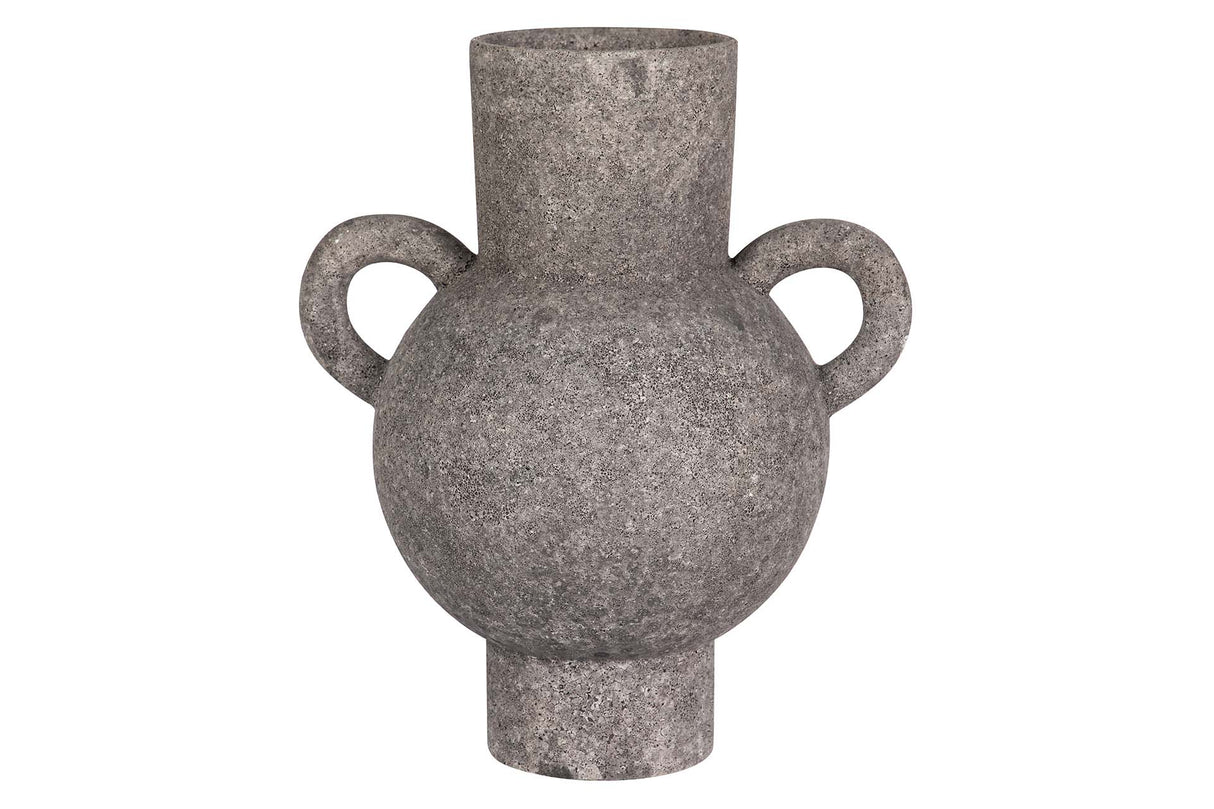 Vase en céramique noire 22x16x26 cm