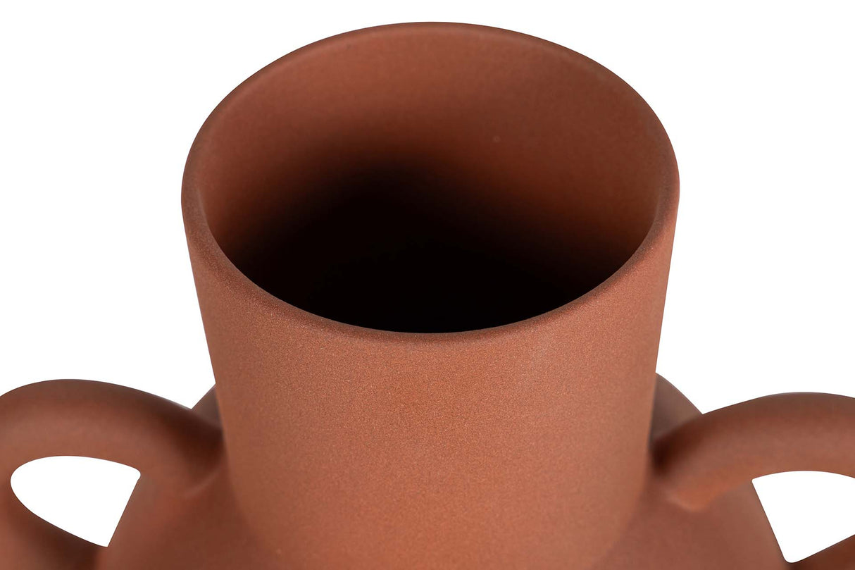 Rote Keramikvase 22x16x26 cm