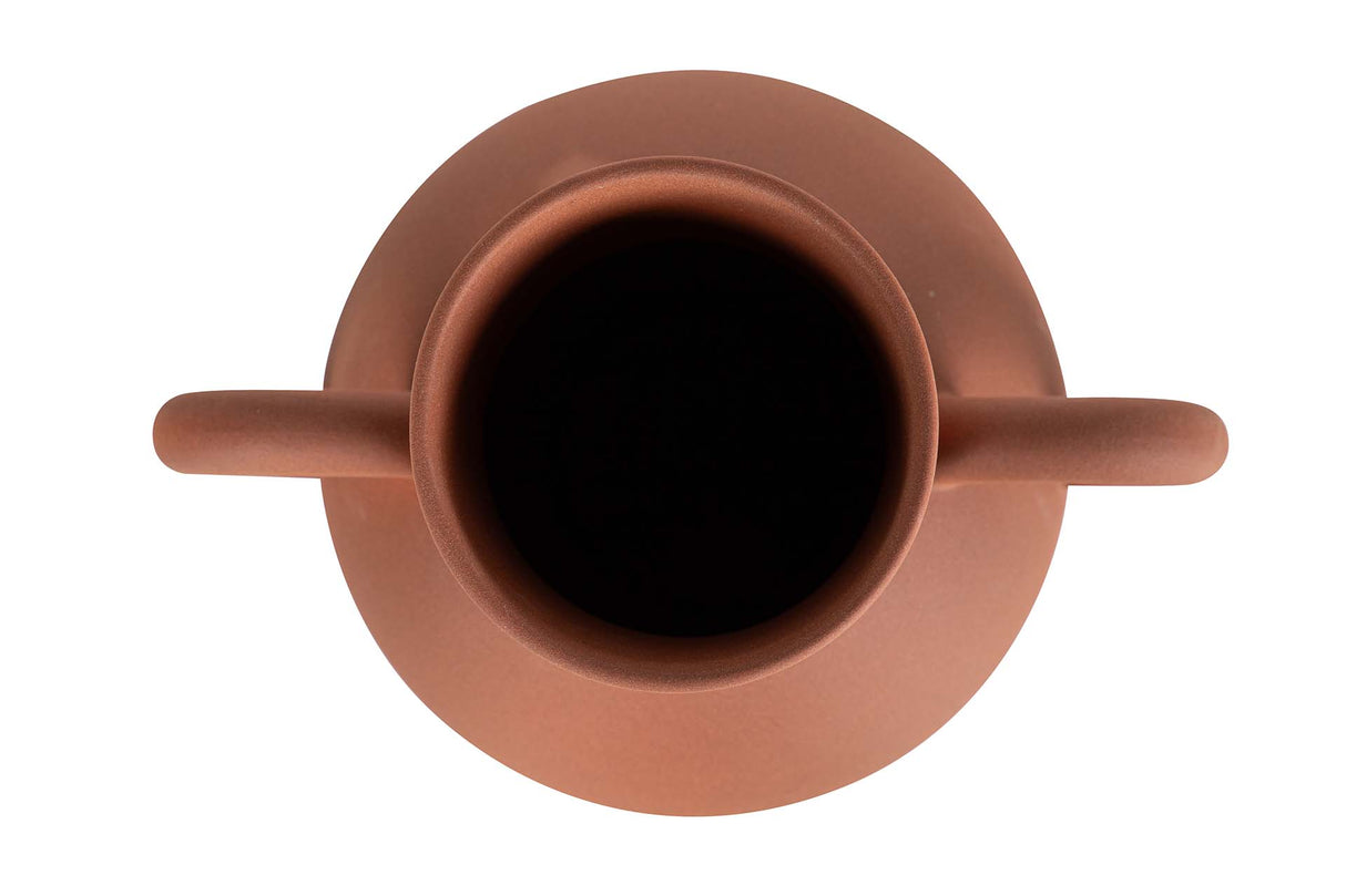 Rote Keramikvase 22x16x26 cm