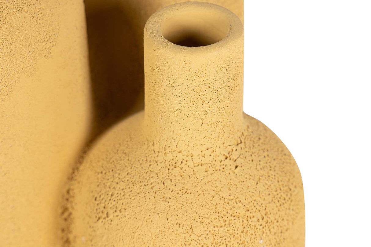 Gelbe Keramikvase 16x16x29 cm