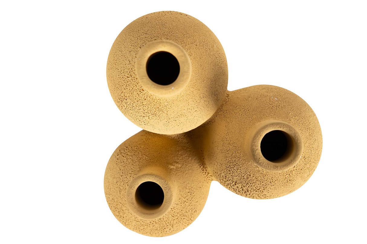 Gelbe Keramikvase 16x16x29 cm