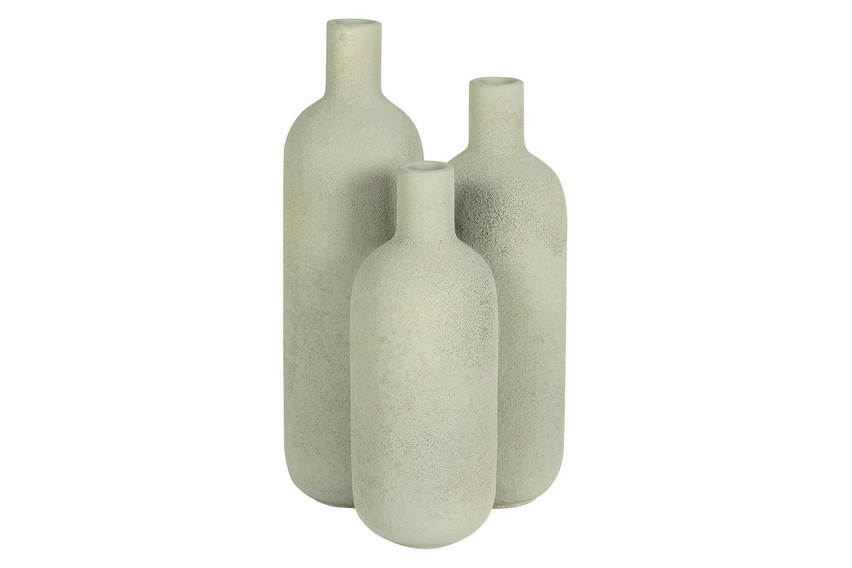 Grüner Keramik Florero 16x16x29 cm