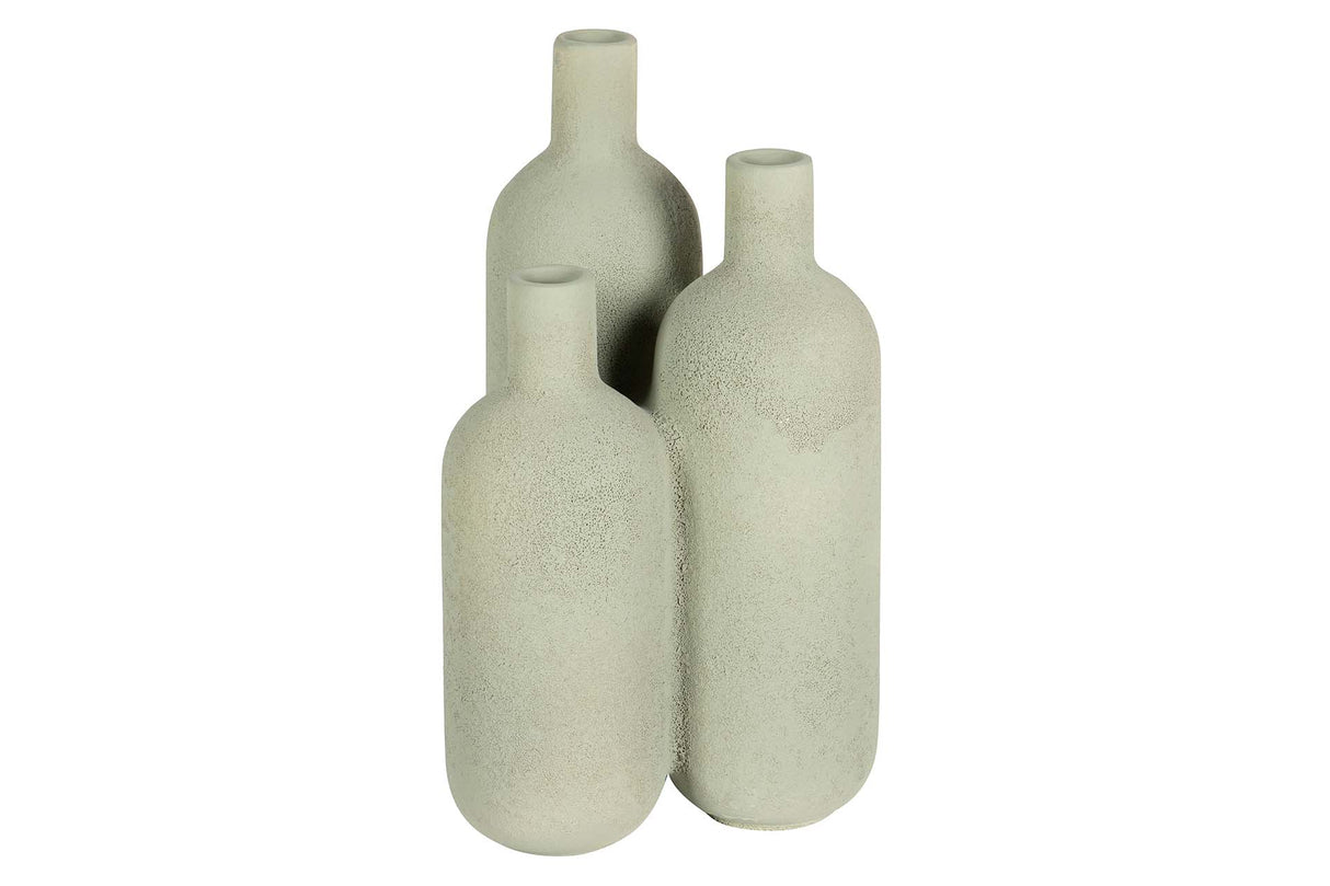 Grüner Keramik Florero 16x16x29 cm