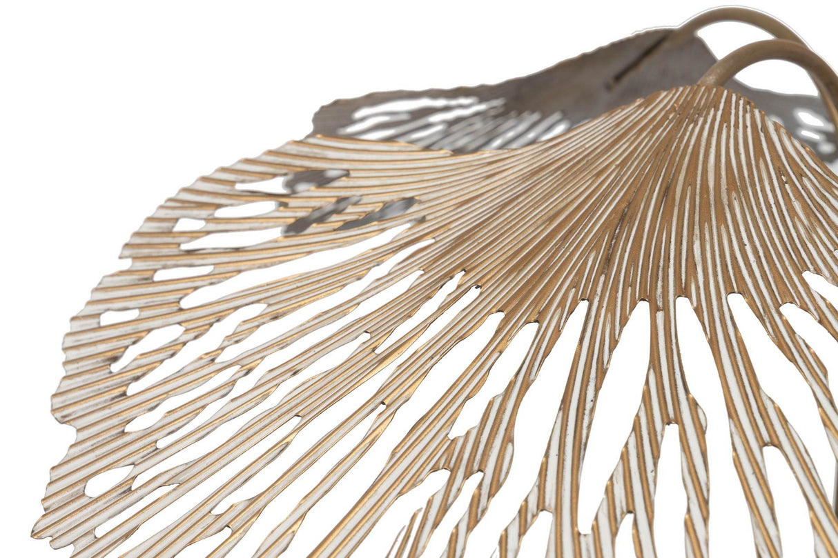 LAMPARA SUELO METAL DORADA 88x88x166 CM