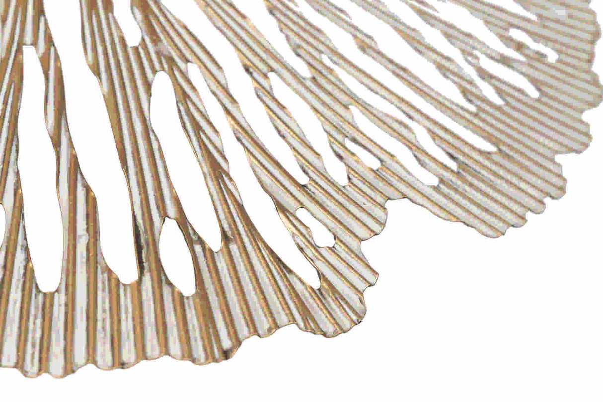 LAMPARA SUELO METAL DORADA 88x88x166 CM