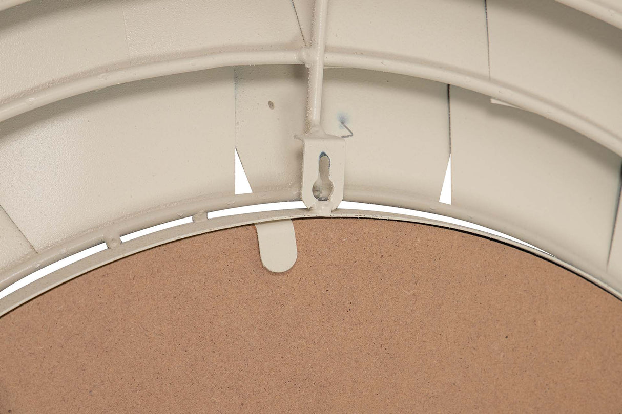 ESPEJO METAL REDONDO BEIGE 86x7x86 CM