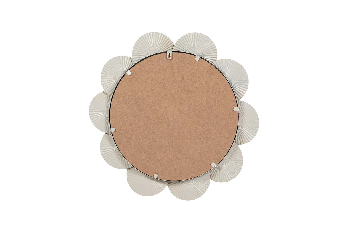 ESPEJO METAL REDONDO BEIGE 61x4x61 CM