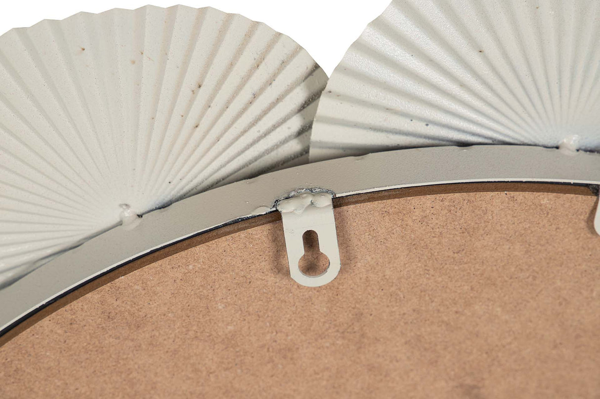 ESPEJO METAL REDONDO BEIGE 61x4x61 CM