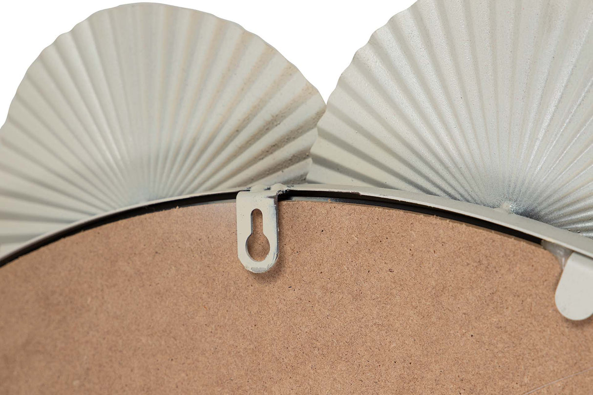 ESPEJO METAL REDONDO BEIGE 75x4x75 CM