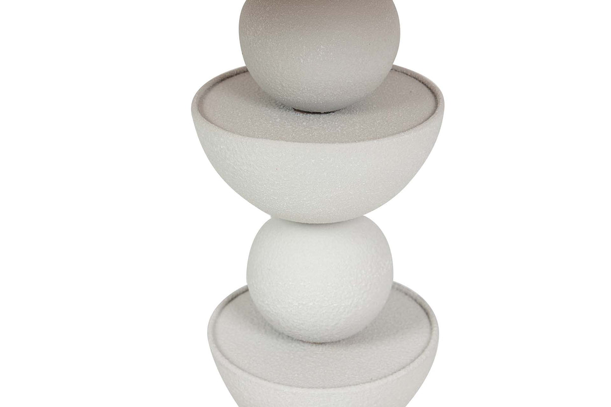 MESITA AUXILIAR METAL MDF BLANCO 60x60x58 CM