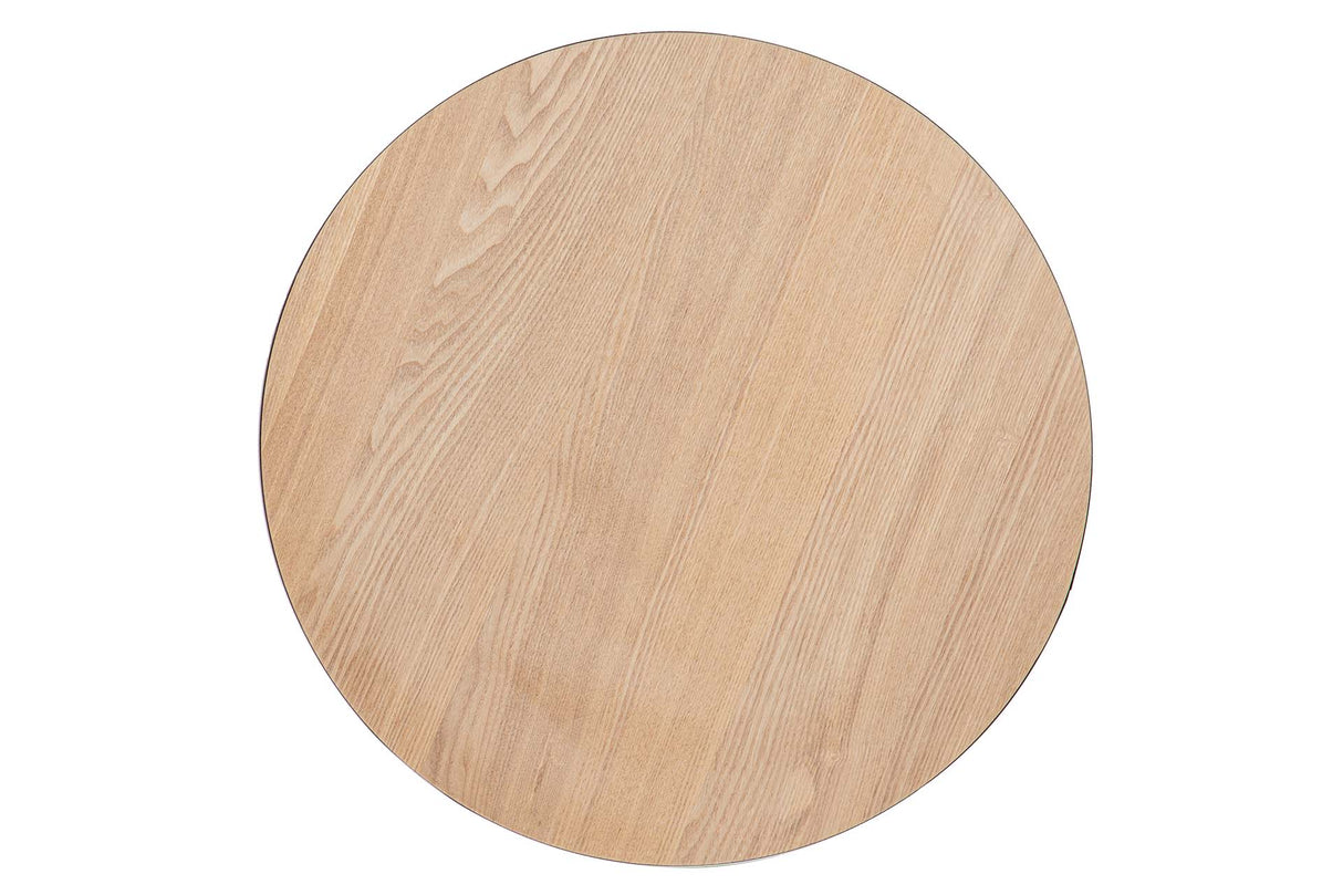 MESITA AUXILIAR METAL MDF BLANCO 60x60x58 CM