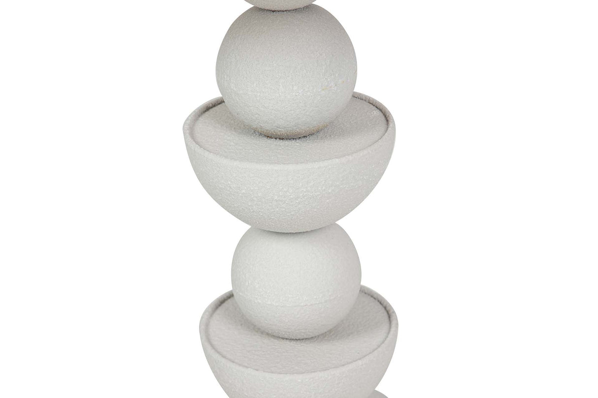 MESITA AUXILIAR METAL MDF BLANCO 41x41x52 CM