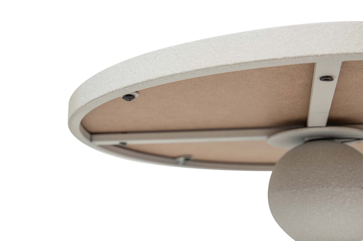 MESITA AUXILIAR METAL MDF BLANCO 41x41x52 CM