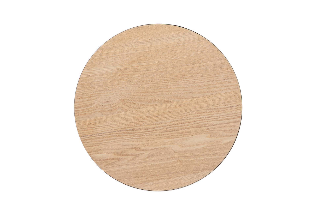 MESITA AUXILIAR METAL MDF BLANCO 41x41x52 CM