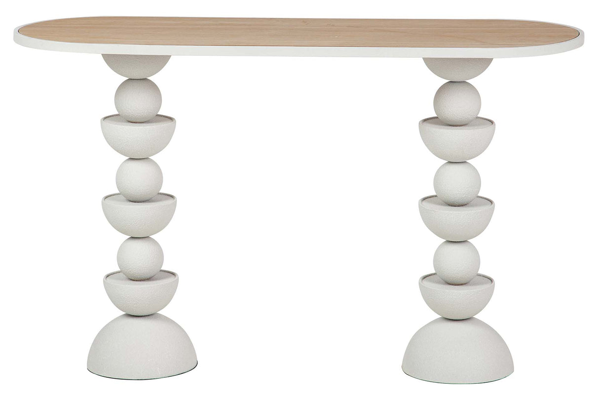 CONSOLA METAL MDF BLANCO 120x40x75 CM