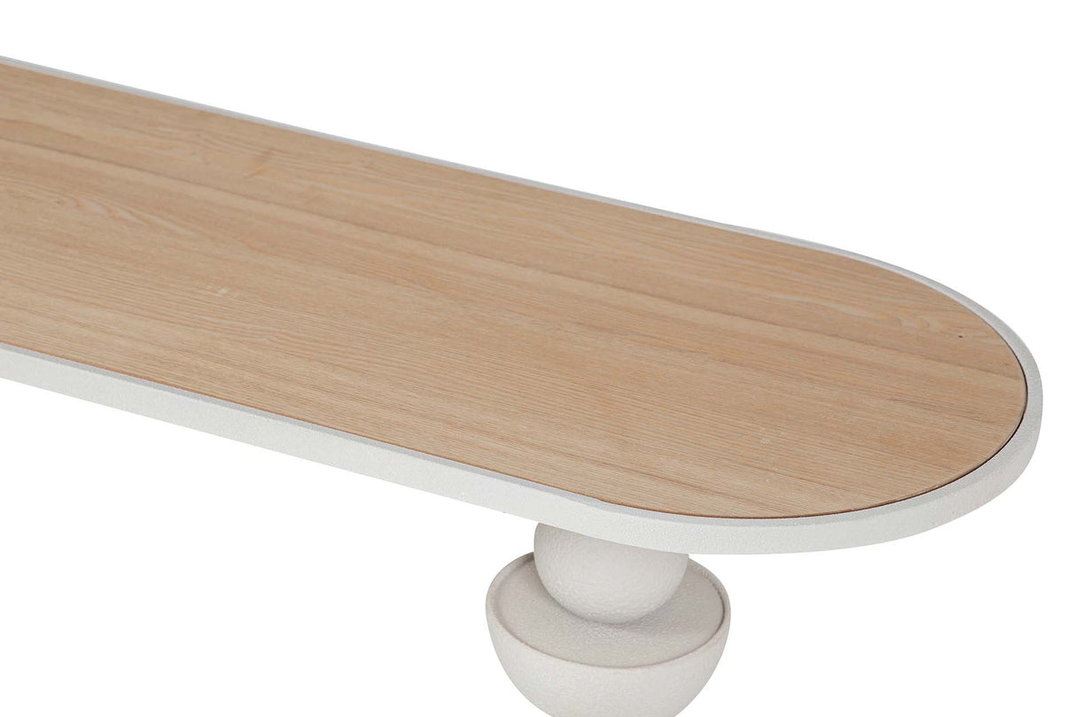 CONSOLA METAL MDF BLANCO 120x40x75 CM