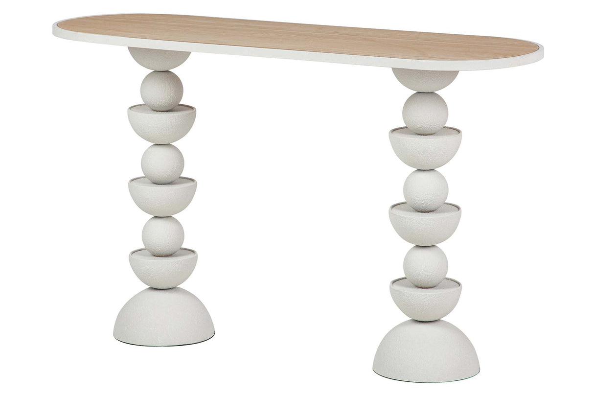 CONSOLA METAL MDF BLANCO 120x40x75 CM