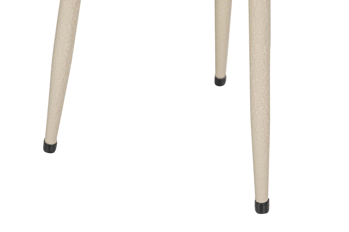 PLANTERO METAL BEIGE 20x20x50 CM