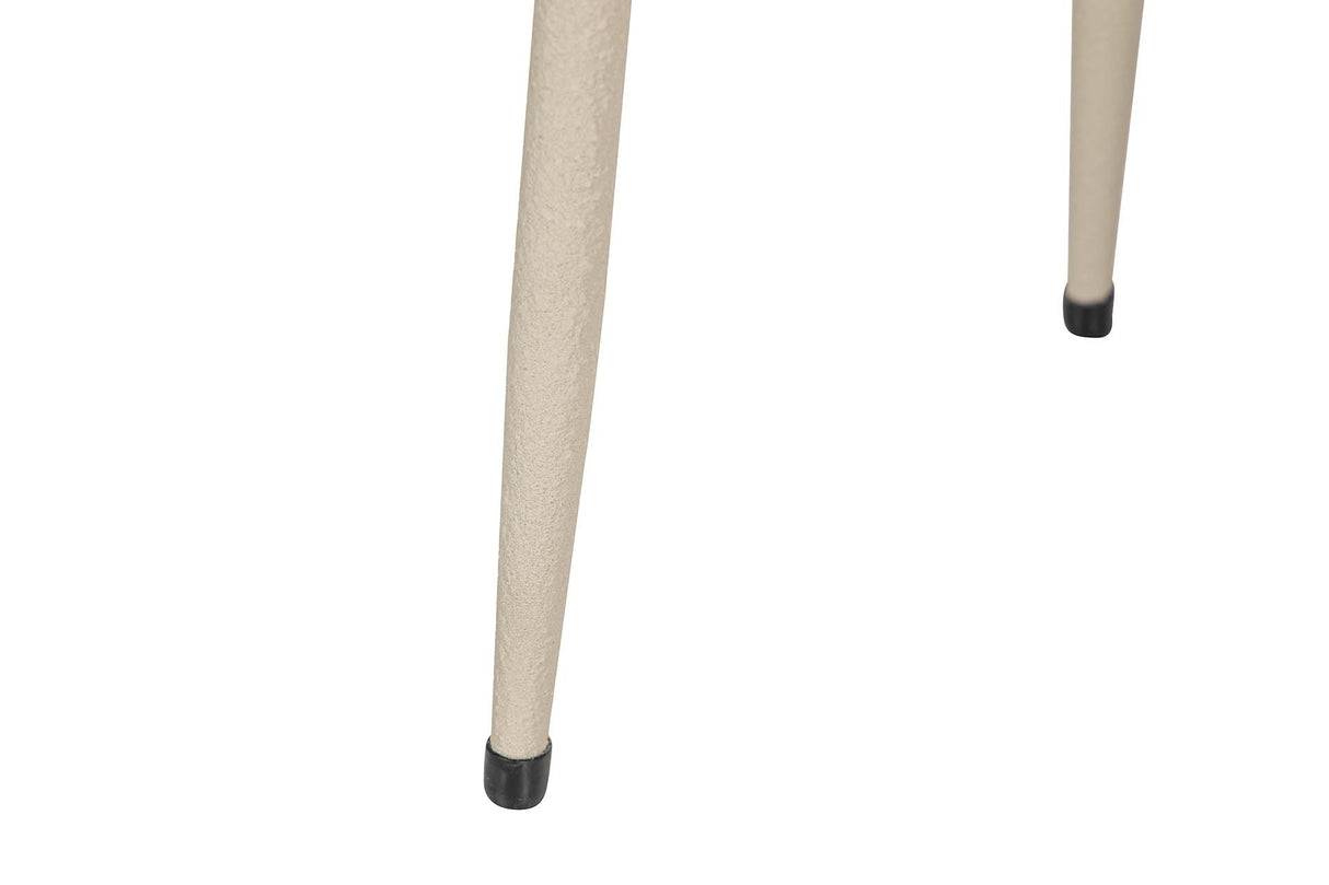 PLANTERO METAL BEIGE 23x23x65 CM